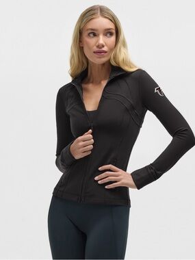 LULULEMON Define Black Full‑Zip Utility Jacket with Subtle Logo